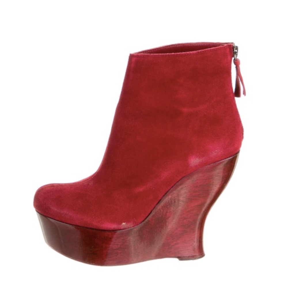 Alice and Olivia red booties- Will add more pics!
